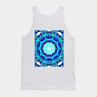 Blue Kaleidoscope Tank Top